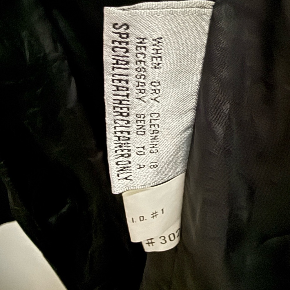 Vintage 90s G-III Black Leather Trench Coat Minimalist Longline L - Picture 6 of 7
